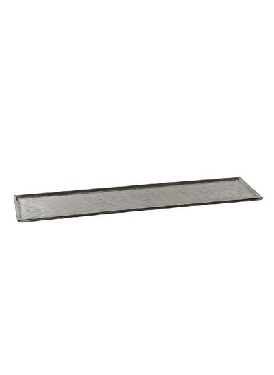 Buy Aluminum Candle Plate, Grey - 56x15 cms in UAE