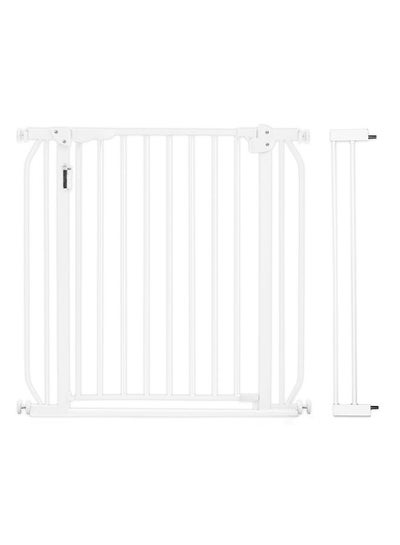 Buy Metal Safety LED Gate With 10cm Extension  - White in UAE