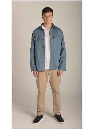 Buy PATCH POCKETS PLAIN OVERSHIRT in Egypt