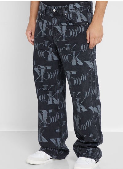 اشتري Logo Text Print Sweatpants في الامارات