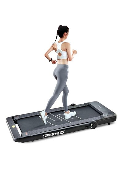 Buy Sparnod Fitness STH-3060 Ultra Slim 2-in-1 Foldable Under Desk Walking Pad Treadmill for Home Use - 4 HP Peak, Preinstalled, Bluetooth Speakers, Store under Bed/Sofa, 110 kg User Weight in Saudi Arabia