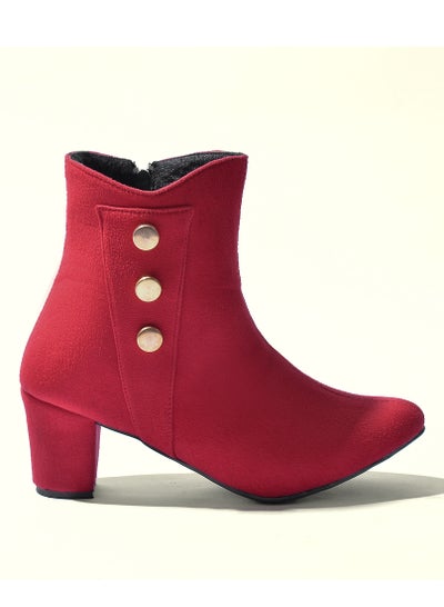 Buy Ankle Boot Suede Capsule-Red in Egypt