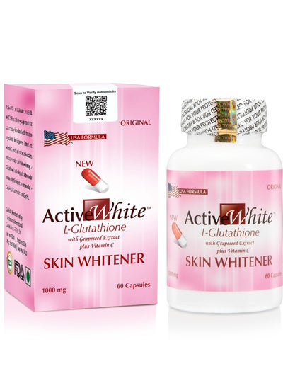 اشتري ACTIVE WHITE GLUTATHIONE – SKIN WHITENING PILLS 60 CAPSULES في الامارات