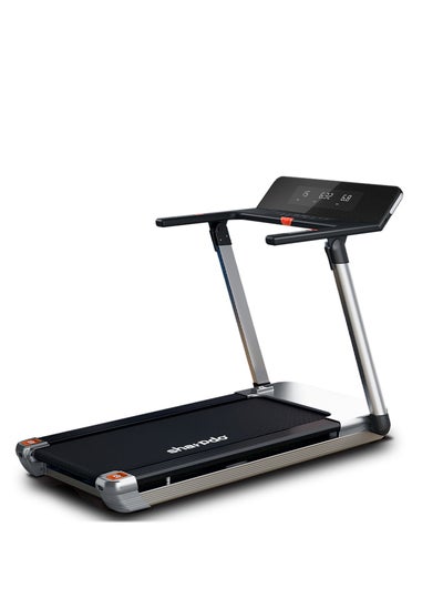 اشتري 1- 14.8 KM/H Fitness Treadmill Foldable Treadmill For Home 2.5HP Under Desk Electric Treadmill, Portable Compact Treadmill with LED Display for Home and Office, Black في السعودية