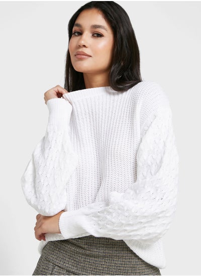 Buy Classic Textured Sweater in Saudi Arabia