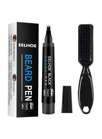 اشتري Beard Gap Filler Pencil Beard Filling Pen Kit Beard Filler Pencil Waterproof Male Moustache Pen Raoliang في الامارات