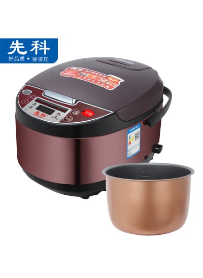 اشتري Xianke Electric Rice Cooker 5L Intelligent Reservation Timing Heating Electric Rice Cooker Home Gift Sold Multifunctional Electric Rice Purple (double sprayed aluminized) في الامارات