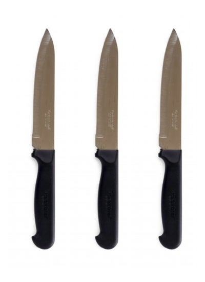 Buy Stainless Steel Slicing Knife Set 3 Piece Size 5 Inch in Saudi Arabia