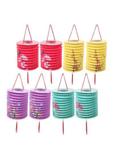 اشتري Chinese Paper Lanterns 8pcs Hanging Lantern For Wedding Baby Shower Birthday Party Supplies في الامارات