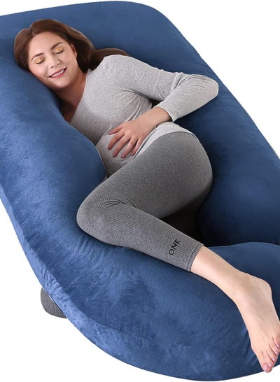 Buy Pregnancy pillow 3 pieces navy cotton one piece in Egypt