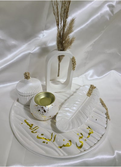 Buy CONCRETE Elegant Decor Kit Handmade in Gold in Egypt