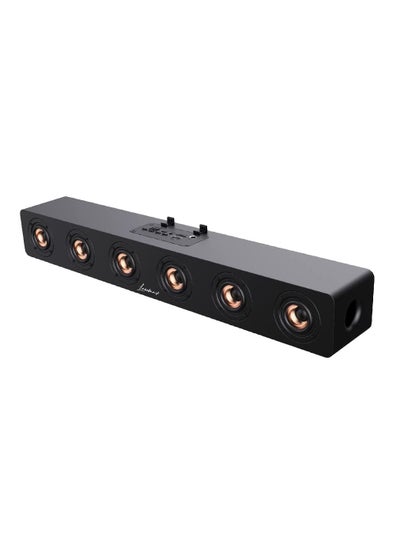 Buy LANDMARK LM TBS7041 GOD of BASS Stereo Channel Wooden Finish Wireless Bluetooth Soundbar in UAE