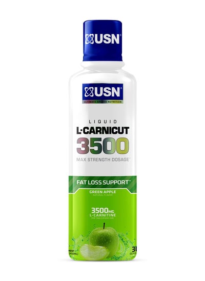 Buy USN L-Carnicut 3500 Mx Strength Dosage Green Apple in UAE