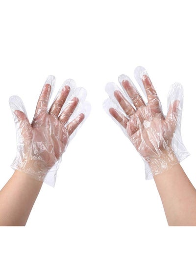 Buy Disposable Food Prep Gloves - 500PCS Plastic Safe Gloves, Handling, One Size Fits Most in UAE