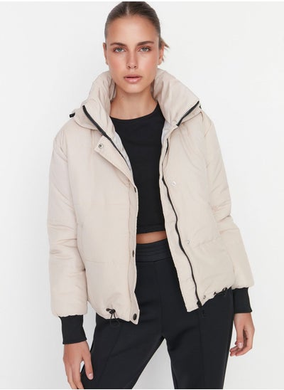 Buy Hooded Zip Detail Jacket in UAE