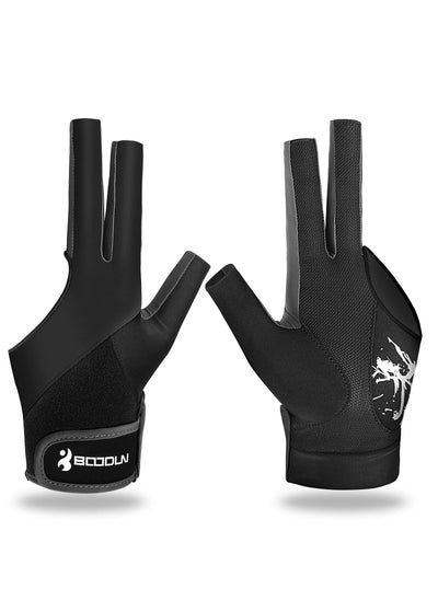 اشتري Billiard Pool Gloves for Left Hand 3 Finger, Splicing Process, Breathable Billiard Pool Gloves,Snooker Cue Sport Glove Show Gloves Popular Sizes for Men & WomenBilliard Shooters Sports Accessories في الامارات