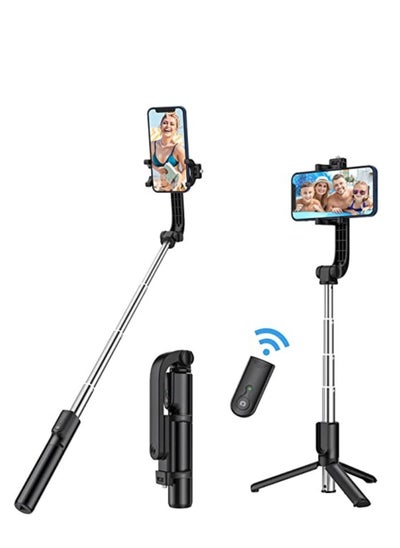 Buy Selfie Stick Tripod Bluetooth, Extendable Phone Tripod Selfie Stick with Wireless Remote Shutter for iPhone Xs MAX/XR/XS/X/8/8P/7/7P/6s/6, Galaxy S9/S8/S7/S6/Note 9/8, Huawei and More in UAE