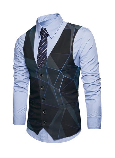 Buy New Fashionable Personalized Printed Men's Suit Vest in Saudi Arabia