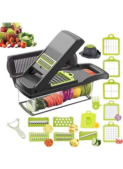 Buy Multifunctional vegetable slicer 14 * 1 mandolin slicer in Egypt