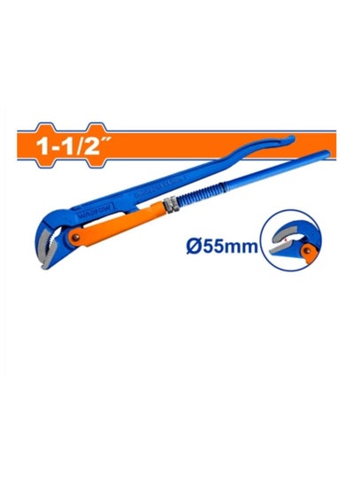 اشتري Wadfow Heavy Duty Pipe Wrench 45 Degrees 1-1/2" (WPW3115) في الامارات