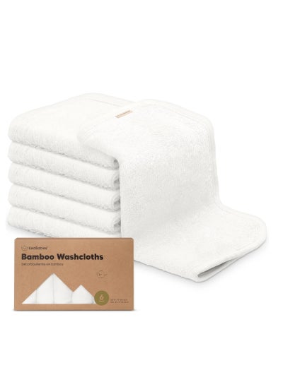 Buy Baby Washcloths - Baby Bamboo Washcloths Towel - Soft Organic Baby Washcloths for Motherhood - Face Towels for Baby, Adult and Infant - Hypoallergenic, Anti Bacterial Towels - (White) in UAE