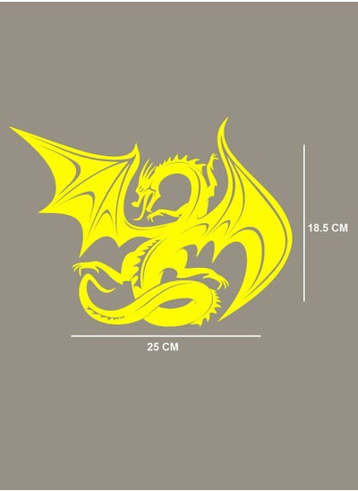 Buy Dragon Wing Sticker - Yellow in Egypt