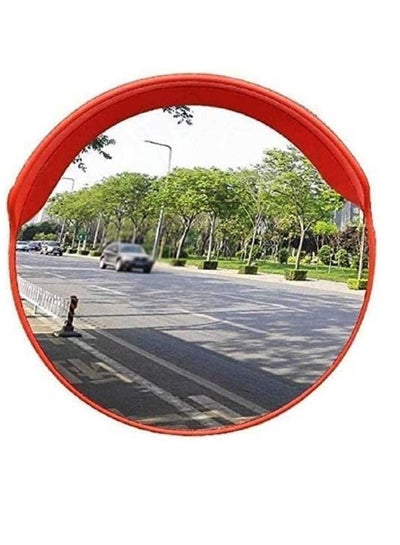 Buy Convex Safety Mirror, 60cm Convex Traffic Mirror, Circular Shape Convex Security Mirror Outdoor Indoor Great for Shops, Warehouses, Parking Lots, and Offices: Blind Spot Mirror in UAE