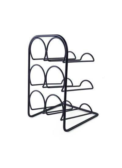 Buy Alfio 3-Tier Bottle Holder 33x23x21cm - Black in UAE