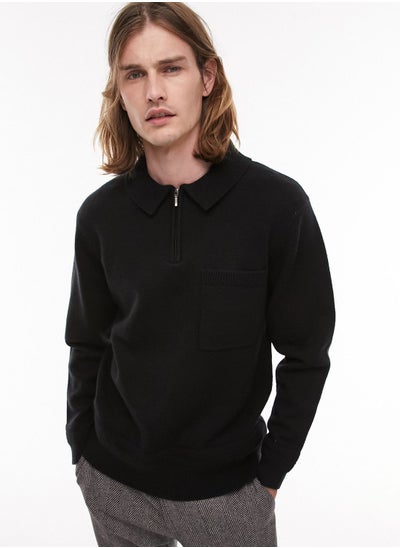 Buy Essential Half Zip Polo in Saudi Arabia