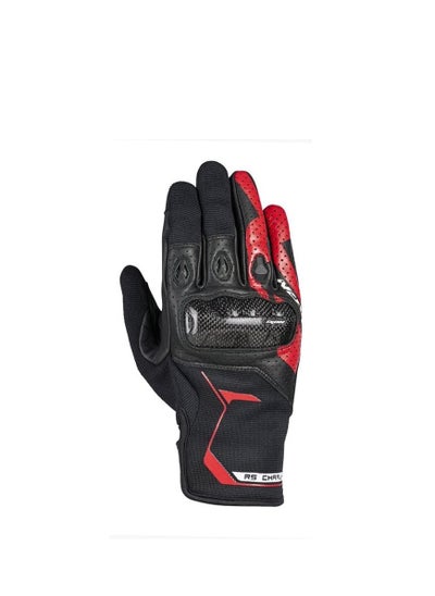 اشتري Ixon RS Charly MS Text/Leather Gloves - Black/Red XL في الامارات