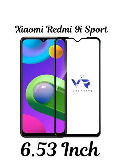 اشتري واقي شاشة من الزجاج المقوى لهاتف Xiaomi Redmi 9i Sport شفاف / أسود في الامارات