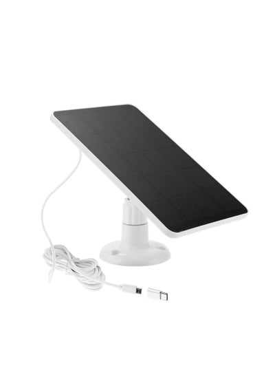 اشتري Solar Charger for Arlo Essential Spotlight/XL Spotlight Camera, Ring Spotlight Cam Plus/Spotlight Pro, Spotlight Camera Solar Power Accessory 5V 4W Fast Charging Micro USB & Type-C Port ,10FT Cable في الامارات