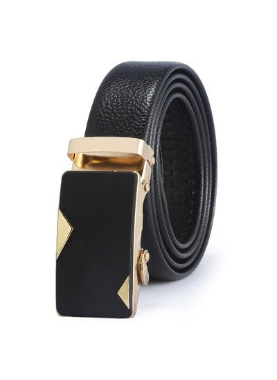 اشتري 115CM Creative Casual Versatile Wear Resistant Leather Automatic Buckle Belt في الامارات