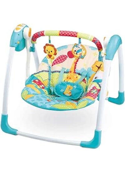 اشتري Mastela Baby Portable Deluxe Swing Blue في مصر