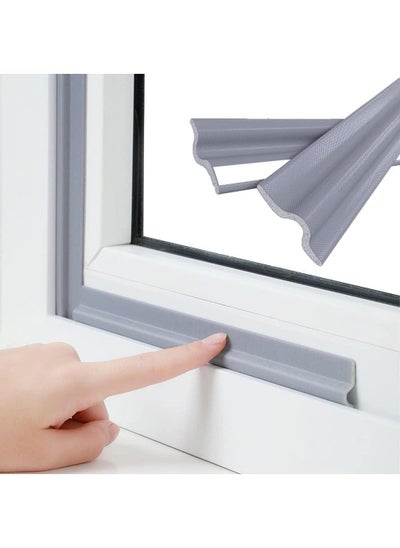 اشتري 197 Inch/5M Window Weather Stripping Door Seal Strip Draft Stoppers for Bottom of Doors Self-Adhesive Weather Stripping Window Insulation for Winter Soundproof Anti-Collision في الامارات