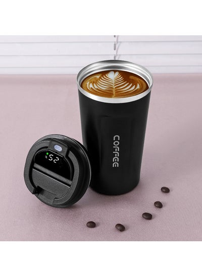 Buy Intelligent Digital Display 510ml 304 Stainless Steel Coffee Cup Thermal Mug Office Termal Cafe  Travel Insulated Bottle in Saudi Arabia