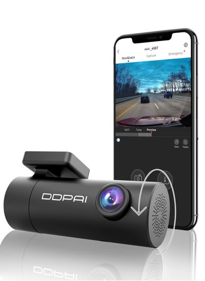 Buy DDPAI Dash Cam 1296P UHD,APP Control Dash Camera for Cars with Night Vision,Car Dash Cam Front with G-Sensor,Loop Recording,24H Parking Model,330 Rotatable lens record front or inside,Support 256G in UAE