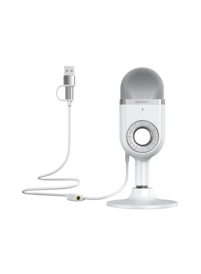 اشتري Smallrig simorr Wave U1 USB Condenser Microphone (White) في مصر