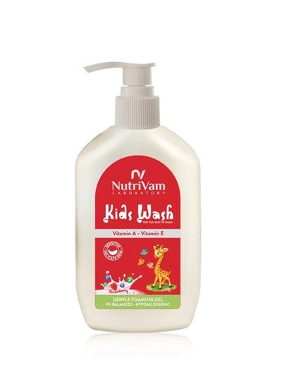 Buy Nutrivam Kids Wash Anti-Bacterial 250 Ml in Egypt