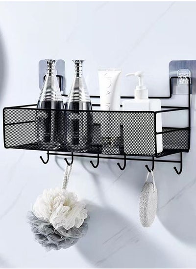 Buy 1-Piece Bathroom Shelf Shower Shampoo Soap Organizer Wall Mounts Storage Rack 36 x 20 x 15.5 Centimeter in UAE