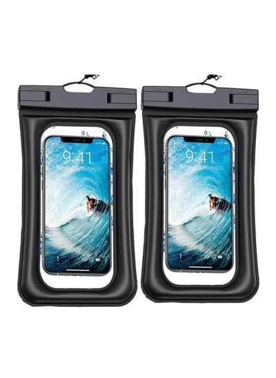 Buy Waterproof Phone Pouch Universal Waterproof Case Dry Bag for iPhone 14 13 12 11 Pro Max Plus XS XR X 8 Galaxy S22 S21 S20 Pixel Up to 7.0, IPX8 Underwater Phone Protector -2 Pack, Black in UAE