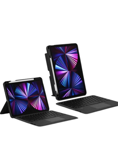 Buy Tablet Case Cover for iPad Pro 11 Inch Built in Keyboard iPad Air5/4 10.9 Inch Case with Pencil Holder Touch Keyboard with Bluetooth Backlight Not Include Pen in Saudi Arabia