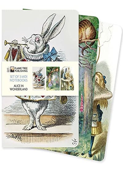 اشتري Alice In Wonderland Midi Notebook Collection by Flame Tree Studio Paperback في الامارات