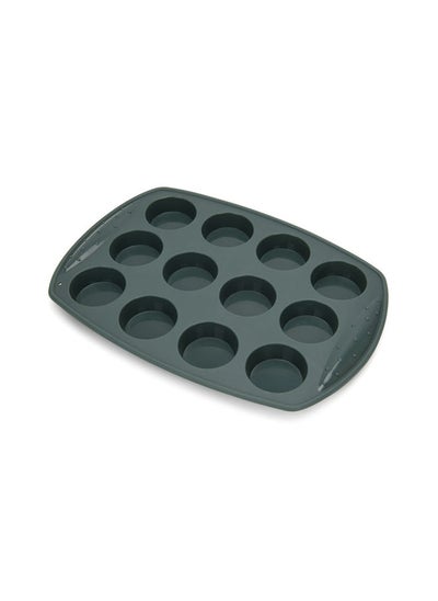 Buy 12 Cups Cake Mould 30X20X2Cm (Silicone) in UAE