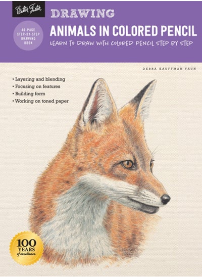 Buy Drawing: Animals in Colored Pencil : Learn to draw with colored pencil step by step in Saudi Arabia