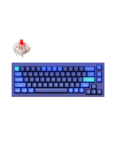 Buy Q2-J1 QMK Gateron G-PRO Mechanical Keyboard with RGB, Red Switch and Costom Hotswappable in Saudi Arabia