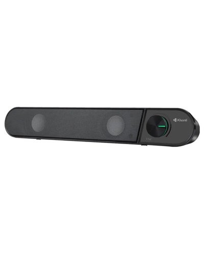 Buy KISONLI i-580 SOUNDBAR USB + AUX 3.5MM Speaker RGB Speaker for Computer, LAPTOP 3 WATT PER SPEAKER  WITH MODERN ERGONOMIC DESIGN PERFECT FOR YOUR COMPUTER  SETUP in Egypt