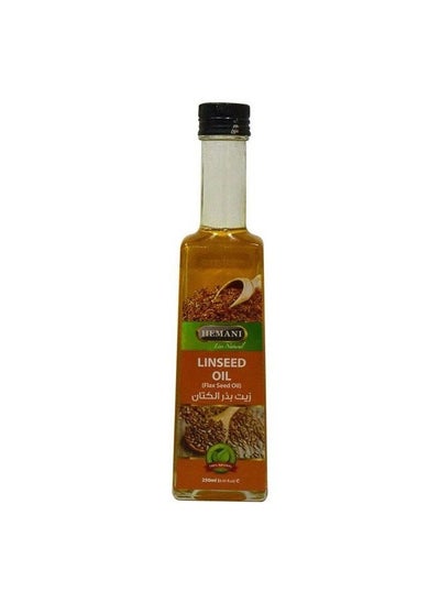 Buy Linseed Oil 100 % Naturals Help Maintain Normal Cholesterol Levels Support Heart Health - 250 ml in UAE