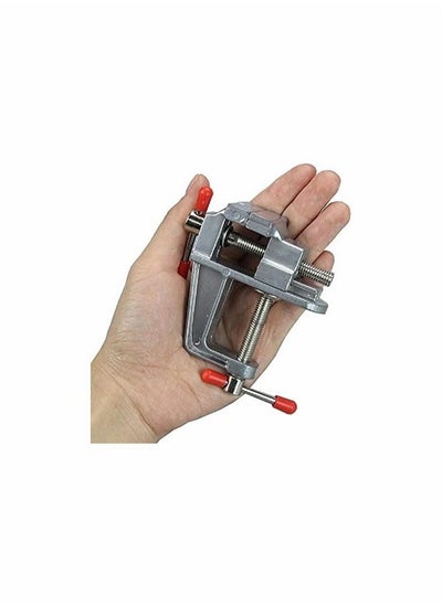 اشتري DIY Table Vice Miniature Vise, Aluminum Alloy Small Clamp Hobby Jewelry Work 30MM في الامارات