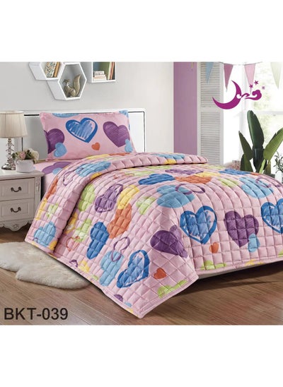 Buy Kids Compact Duvet Set 3 Pieces Drawings Multicolor And Shapes in Saudi Arabia